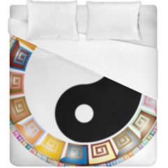 Yin Yang Eastern Asian Philosophy Duvet Cover (king Size)