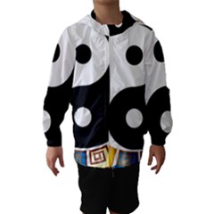 Yin Yang Eastern Asian Philosophy Hooded Wind Breaker (kids) by Nexatart