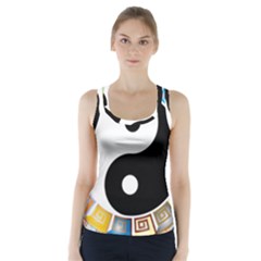 Yin Yang Eastern Asian Philosophy Racer Back Sports Top