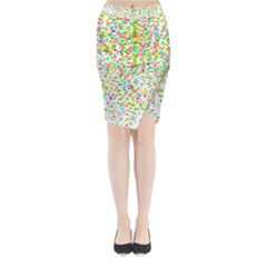 Confetti Celebration Party Colorful Midi Wrap Pencil Skirt