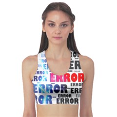 Error Crash Problem Failure Sports Bra by Nexatart