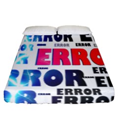 Error Crash Problem Failure Fitted Sheet (queen Size)