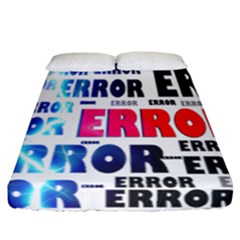 Error Crash Problem Failure Fitted Sheet (california King Size)