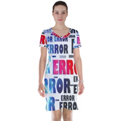 Error Crash Problem Failure Short Sleeve Nightdress by Nexatart