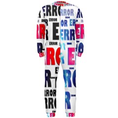 Error Crash Problem Failure Onepiece Jumpsuit (men)  by Nexatart