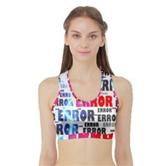 Error Crash Problem Failure Sports Bra With Border by Nexatart