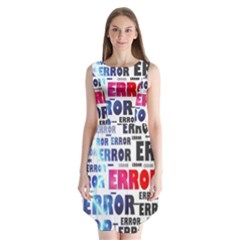 Error Crash Problem Failure Sleeveless Chiffon Dress  