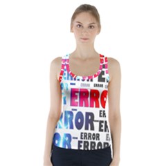 Error Crash Problem Failure Racer Back Sports Top by Nexatart