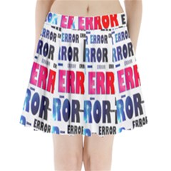 Error Crash Problem Failure Pleated Mini Skirt