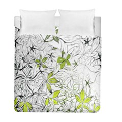 Floral Pattern Background Duvet Cover Double Side (full/ Double Size)