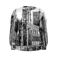 York Cathedral Vector Clipart Women s Sweatshirt by Nexatart