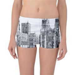 York Cathedral Vector Clipart Reversible Bikini Bottoms