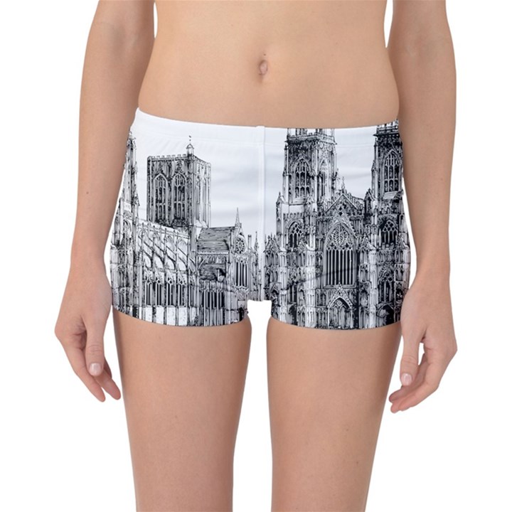 York Cathedral Vector Clipart Reversible Bikini Bottoms