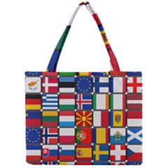 Europe Flag Star Button Blue Mini Tote Bag by Nexatart