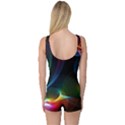 Abstract Rainbow Twirls One Piece Boyleg Swimsuit View2