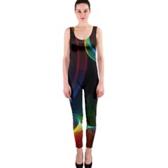 Abstract Rainbow Twirls Onepiece Catsuit by Nexatart