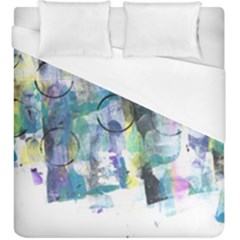 Background Color Circle Pattern Duvet Cover (king Size)