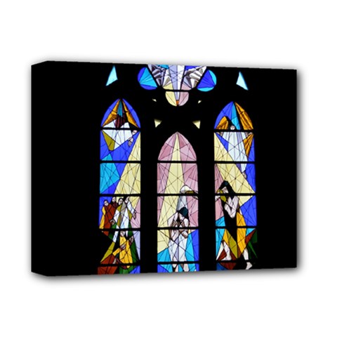 Art Church Window Deluxe Canvas 14  X 11  by Nexatart