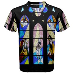 Art Church Window Men s Cotton Tee by Nexatart