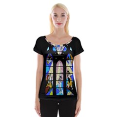 Art Church Window Women s Cap Sleeve Top by Nexatart