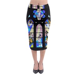 Art Church Window Midi Pencil Skirt by Nexatart