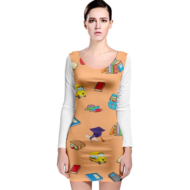 School Rocks! Long Sleeve Bodycon Dress