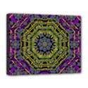 Wonderful Peace Flower Mandala Canvas 14  x 11  View1