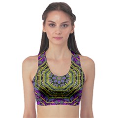 Wonderful Peace Flower Mandala Sports Bra