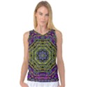 Wonderful Peace Flower Mandala Women s Basketball Tank Top View1