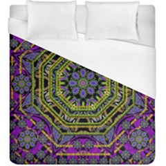 Wonderful Peace Flower Mandala Duvet Cover (king Size)