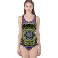 Wonderful Peace Flower Mandala One Piece Swimsuit