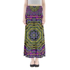 Wonderful Peace Flower Mandala Maxi Skirts