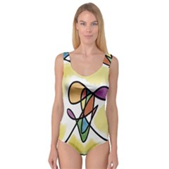 Art Abstract Exhibition Colours Princess Tank Leotard 