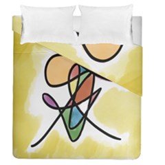 Art Abstract Exhibition Colours Duvet Cover Double Side (queen Size)