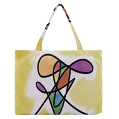 Art Abstract Exhibition Colours Medium Zipper Tote Bag