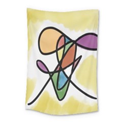 Art Abstract Exhibition Colours Small Tapestry