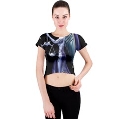 1474578215458 Crew Neck Crop Top by CARE