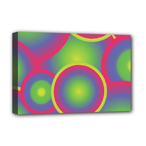 Background Colourful Circles Deluxe Canvas 18  X 12   by Nexatart