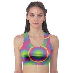 Background Colourful Circles Sports Bra