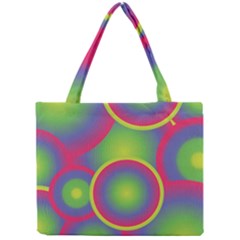 Background Colourful Circles Mini Tote Bag