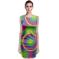 Background Colourful Circles Classic Sleeveless Midi Dress by Nexatart