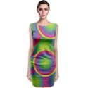 Background Colourful Circles Sleeveless Velvet Midi Dress View1