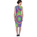 Background Colourful Circles Sleeveless Velvet Midi Dress View2