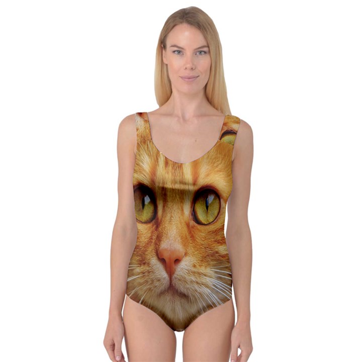 Cat Red Cute Mackerel Tiger Sweet Princess Tank Leotard 