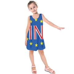 Britain Eu Remain Kids  Sleeveless Dress