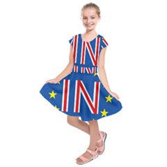 Britain Eu Remain Kids  Short Sleeve Dress