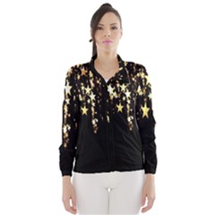 Christmas Star Advent Background Wind Breaker (women) by Nexatart