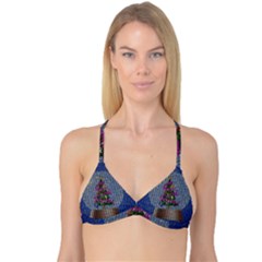 Christmas Snow Reversible Tri Bikini Top