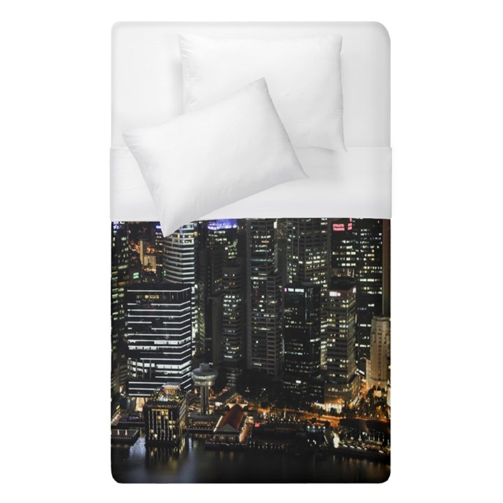 City At Night Lights Skyline Duvet Cover (Single Size)