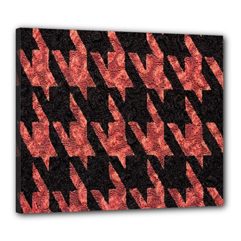 Dogstooth Pattern Closeup Canvas 24  X 20  by Nexatart